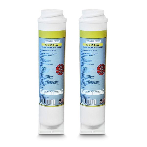 2 Pack AFC Brand, Water Filter, Compatible with GE (R) FQK1K Filter Made in The USA!!