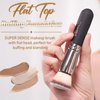 Bueart Design Flat Top Buffing Foundation makeup Brush ULTRA SOFT DENSE Kabuki Make up Brush for Liquid, Cream, Mineral Powder Blending, Flawless Face Brush makeup Brushes