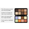 FantasyDay 16 Colors Cream Contour Face Concealer Palette, Full Coverage Concealer, Long Lasting, Hydrating, Corrects Dark Circle, Acne Blemish, 11 Brushes