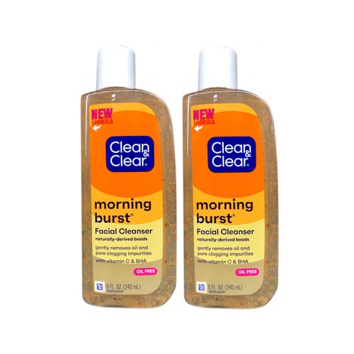 Clean & Clear Morning Burst Facial Cleanser, Original,8 Ounce (Pack of 2)