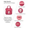 HappyVk- Baby Doll Diaper Bag with Doll Changing Pad- Handbag for Girls- Cat Luminous Embroidery