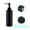 TUTEW Soap Dispenser, Full Stainless Steel Soap Dispenser, Matte Black Dish Soap Dispenser for Kitchen, Bathroom Hand Soap Dispenser, Black Kitchen Soap Dispenser