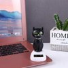 Black Solar Cat Toy Dancing Cat Figure Car Ornament,Dancing Toy Ornaments Solar Powered Car Dashboard Interior Decoration Desktop Decor Gift Window Party Car Desk Home，Learning and Education