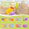 AuntyFey Beach Sand Toys for Toddler 1-3 with Beach Sand Trucks, 2 Collapsible Beach Toys for Kids Ages 4-8, Sandbox Toys for Toddler, Collapsible Beach Sand Buckets with Castle Sand Molds Shovels