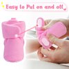 Pro Goleem Fleece Baby Booties, Warm Cozy Baby Slippers, Stay On Sock Shoes, Easy to Put on, Unisex Baby Gifts, Soft Non-Slip Adjustable Newborn Boots for Boys and Girls 12-18 Months, Pink