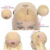 Fopeela 613 Blonde Lace Front Wig Human Hair 30 Inch 13x4 HD Transparnet Straight Glueless Wigs Human Hair Pre Plucked 613 Lace Frontal Wig 180% Density Bleached Knots Human Hair Wigs for Women