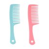 3Pcs Plastic Wide Tooth Curly Hair Comb, Wide Toothed Comb Massage Comb Salon Dyeing Styling Tools