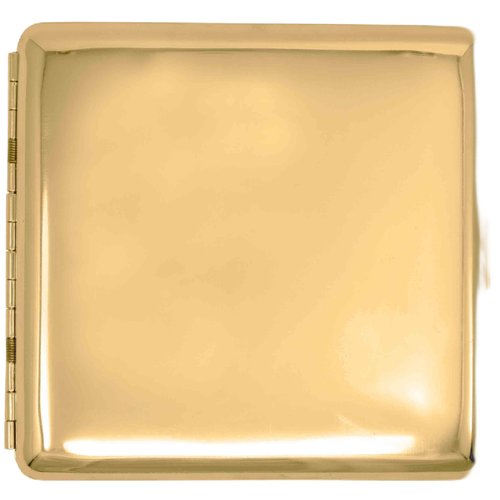 Gold Classic (Full Pack Kings) Metal-Plated Cigarette Case & Stash Box