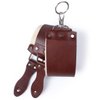 Razor Strop - Barber's Latigo Leather Straight Razor Strop. Dual Strap that will be a Great Addition for Any Straight Razor. PREMIUM LEATHER Strop for Sharpening. (Brown Personalized)