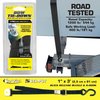 STAR BRITE Tie Down Bow 1" x 36" w/Quick Release Buckle and Coated "S" Hook and 1 bracket (060147), Black
