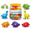 J-hong Matching Dinos Toys - 26 Pieces, Counting & Sorting Toy, Shape & Colour Sorting, Letters Dinos Toys, ducational Learning Toys for 1,2,3 Year Old Toddlers Boys Girls