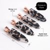 Kitsch Creaseless Hair Pins, No Crease Hair Clips for Makeup, No Bend Hair Clips for Styling, Stylish Makeup Hair Clips & Hair Styling Clips, Pin Curl Clips for Hair, 4pc Set