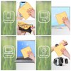 ECO-FUSED Microfiber Cleaning Cloths Double-Sided - 5 Pack - 6.6 x 6.2 inch - Microfiber and Suede Cloth for Smartphones, LCD TV, Tablets, Laptop Screens, Camera Lenses (Yellow)