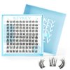 KevKev Lash Clusters 3D Fluffy Cluster Lashes 100 Pcs DIY Lash Extensions Mixed C/D Eyelash Clusters Individual Lashes Cluster Thin Band & Soft Resuable Lashes(Snowdrop,10-16mix)