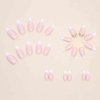 Enppode French Tip Press on Nails Long Fake Nails White Nails Almond Nails for Women 24 PC/Set