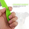 2 Packs Pet Hair Comb, 2 in 1 New Pet Comb Multifunctional Dog Hair Comb Cat Hair Comb Flea and Tear Stain Removal Pet Comb for Grooming and Dehairing Face and Paws(Green)