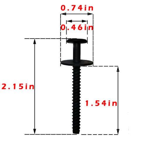 316433300 Range Oven Door Handle Screw 2 Pack Replacement for Frigidaire , Kenmore, Electrolux Oven Handle Replacement Compatible 1062600 AH978302 AP3776990 EA978302 PS978302