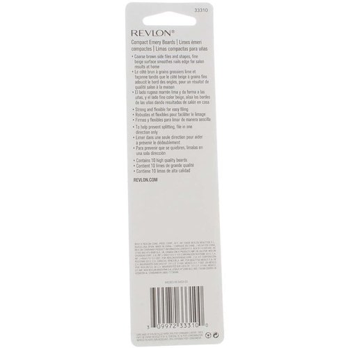 Revlon Compact Emery Board 10 ea (Pack of 5)