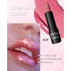 LYSdefeu Diamond Glitter Matte Lipstick, Shiny Lip Gloss, Sparkling High Pigment Longlasting Waterproof Smudgeproof Non-Stick Cup Lipstick, Shimmer Lip Blam for Women Girl, Christmas Party Makeup-02