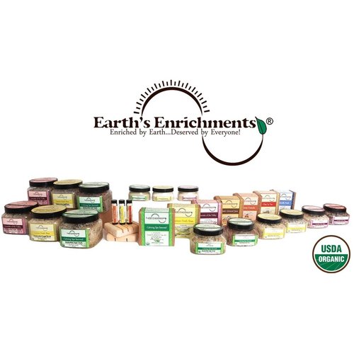 Sugar Body Scrub - Moisturizing and Hydrating | Bath Salts - Relaxing and Pure Sea Salts (USDA Organic) Lemongrass and Shea Butter Spa Gift Set