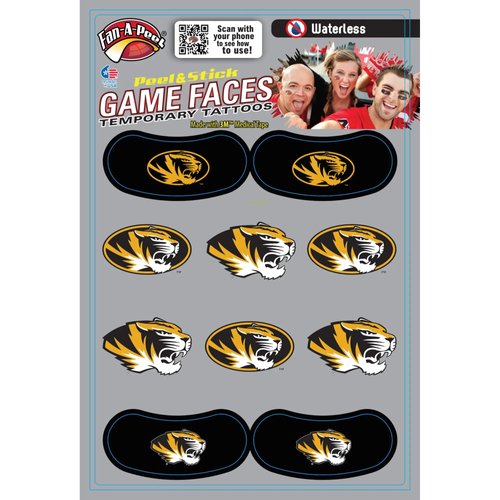 Missouri – Waterless Peel & Stick Temporary Tattoos – 10-Piece Combo – 6 Spirit Tattoos & 4 Eye Strips