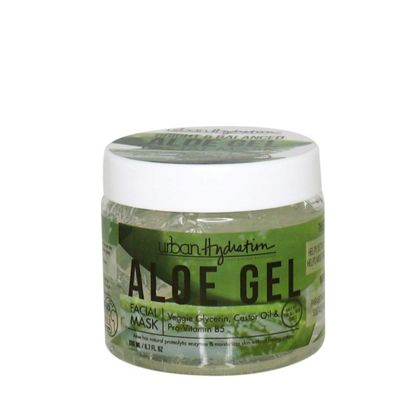 Urban Hydration Bright & Balanced Aloe Vera Leaf Facial Gel Mask | Lightweight, Removes Skin Impurities, Hydrates, Fights Acne, Anti-Aging Benefits For Smooth Skin, All Skin Types | 6.7 Fl Ounce