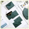 Yahenda 200 Count Mini Gift Card Envelopes Bulk Wedding Pocket Small Paper Envelopes Gift Card Sleeves Greeting Business Tiny Pocket for Graduation Engagement Mother's Day 4 x 2.7 Inch(Green)
