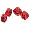 Vgoohobby Metal 12mm Wheel Hex Hub Drive Adapters with Pins Screws Compatible with 1/10 Arrma Senton Granite Typhon Vorteks 3S Big Rock RC Car (Red)