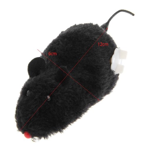 BaoFufc for Cat Teaser Toys Auto Moving Rat Toys Wind Up Mice Cartoon Plush Rat Toys Pet Kitten Interactive Toys Cat Toys for Indoor Cats