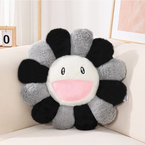 FIONOUT Flower Pillow,Flower Shaped Throw Pillow,Flower Face Floor Cushions Floor Pillow,Colorful Sunflower Plush Pillow,Cute Room Decor Decorative Pillows for Sofa Bedroom Car(60CM/23.6in)