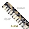 Kent 6T TW FineTooth Comb and Wide Tooth Hair Comb-Handmade Styling Comb for Hair Care,Barber Combs,Beard Combs For Men-Hair Styling Grooming Hair Combs for Men,Women and Kids,Hair Care for Wet or Dry
