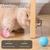 ZALBYUY Interactive Cat Ball Toy, Intelligent Cat Toys with LED Lights, Automatic Moving Rolling Ball for Indoor Cats, Cat Automatic Toy