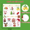 Partywind 36 Styles Metallic Glitter Christmas Party Decorations Temporary Tattoos for Kids, Christmas Birthday Party Favors Supplies, Christmas Holiday Stickers with Snowflake, Xmas Tree, Santa