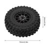 FastUU RC Car Tires Wheel, Wear Resistance Antislip RC Car Rubber Tires Excellent for WPL B14 B24 C14 C24 for MN D90 D91 D96 D99(R789BL Black)