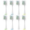 Replacement Brush Heads for Smile Bright Platinum Sonic Electric Toothbrush, Soft Bristles, 8-Pack, with Covers