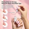 Nicedeco Rubber Base Gel Polish for Nails 6 Pcs Rubber Gel Nail Strengthener Nude Pink Nail Gel Polish Set 38