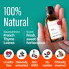 H’ana Thyme Essential Oil for Hair - 100% Natural Thyme Oil for Skin - Thyme Essential Oil for Diffuser (1 Fl Oz)