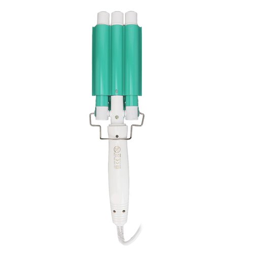 Curling Iron, Hair Waver Curling Iron Adjustable Temperature Hair Iron Versatile Rotating Cord Hair Crimper for Home Three Barrel Irons Wand Hair Crimpers and Wavers