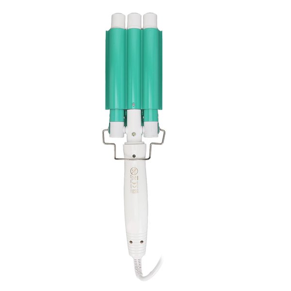 Curling Iron, Hair Waver Curling Iron Adjustable Temperature Hair Iron Versatile Rotating Cord Hair Crimper for Home Three Barrel Irons Wand Hair Crimpers and Wavers