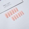 Enppode Long Press on Nails Square Fake Nails Nude Nails for Women and Girls Full Cover XL Nails 24 PC/Set