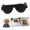 SEWACC 60pcs Doll Sunglasses Mini Sunglasses for Crafts Miniature Black Sunglasses Doll Dress up Eyeglasses Mini Doll Costume Accessories for Dollhouse Decoration