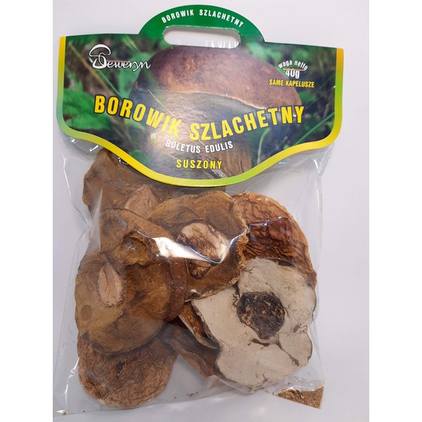 Seweryn Dried Mushrooms Porcini Borowik Szlashetny Whole Caps 40 gr / 1.41 OZ from Poland