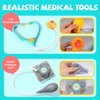 Doctor Kit for Toddlers 3-5 - Preschool Pretend Play Medical Kit with Stethoscope, Blood Pressure Cuff and Carrying Bag- Dress Up Toys for Kids Ages 3+ Years