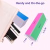 4 Way Nail Buffer Block (4 Pcs), Nail Shine Buffers Blocks Files for Natural and Acrylic Nails Smoother Buffing Block Polisher Fingernail File Buffer 120/240/600/3000 Grit for Buffing Shinning