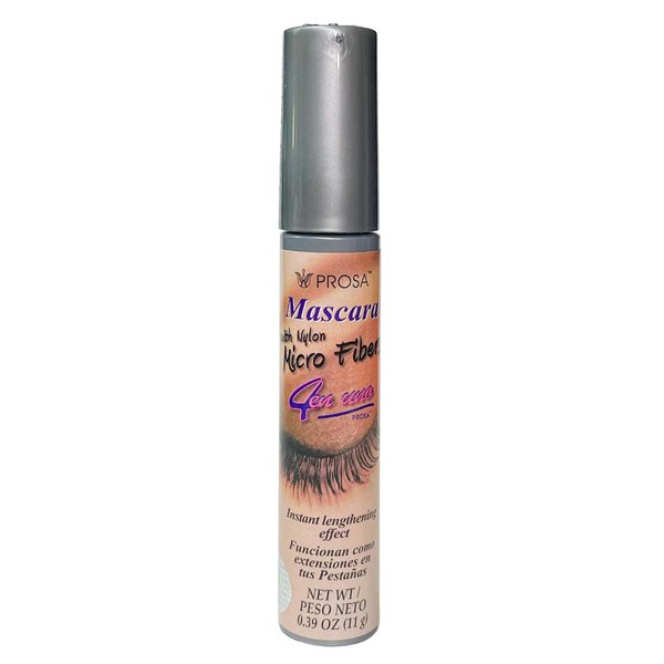 Pros Black Mascara Instant lengthening Effect With Micro Fiber with Nylon 0.39 oz