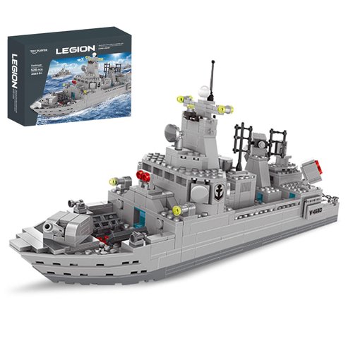 Navy Destroyer Building Set, Battleship Building Toy, A Gift Compatible with Lego Sets for Boys 8...