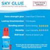 2 Pack Sky Glue S+ Eyelash Extension Glue Professional Use Only - Extra Strong Lash Extensions Adhesive 6-7 Weeks Retention and 1-2s Dry, Long Lasting Semi Permanent Black Glue - 2 Bottles 5 ml Ea