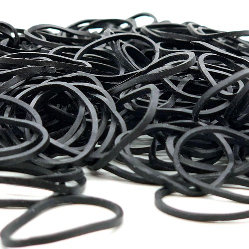ELEMENT TATTOO SUPPLY - Black Rubber Bands - Tattoo Machine Parts - Elastic - Coil Tattoo Gun - Pack of 500