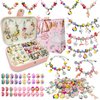 BEIKEETOO Charm Bracelet Making Kit for Girls 8-12, DIY Bead Jewelry Making Kit with Box, Arts and Crafts for Kids 6-8 Gifts for Girl Toys Age 6 7 8 9 10 11 12 Festival Birthday