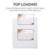 Samsill 8.5 x 11 Inch Recipe Card Page Protectors, 25 Count - 2 Pocket Side Loading Sheets for 3 Ring Binders, 4 x 6 Pocket Sleeves